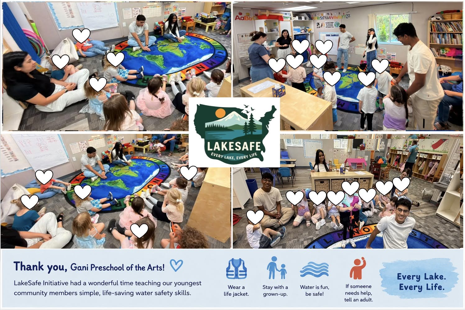 LakeSafe Water Safety Education at Gani Preschool of the Arts