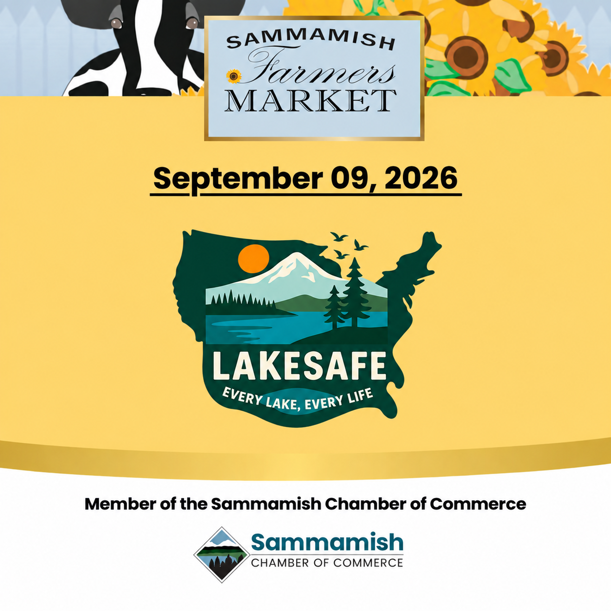 LakeSafe at Sammamish Farmers Market September 2026