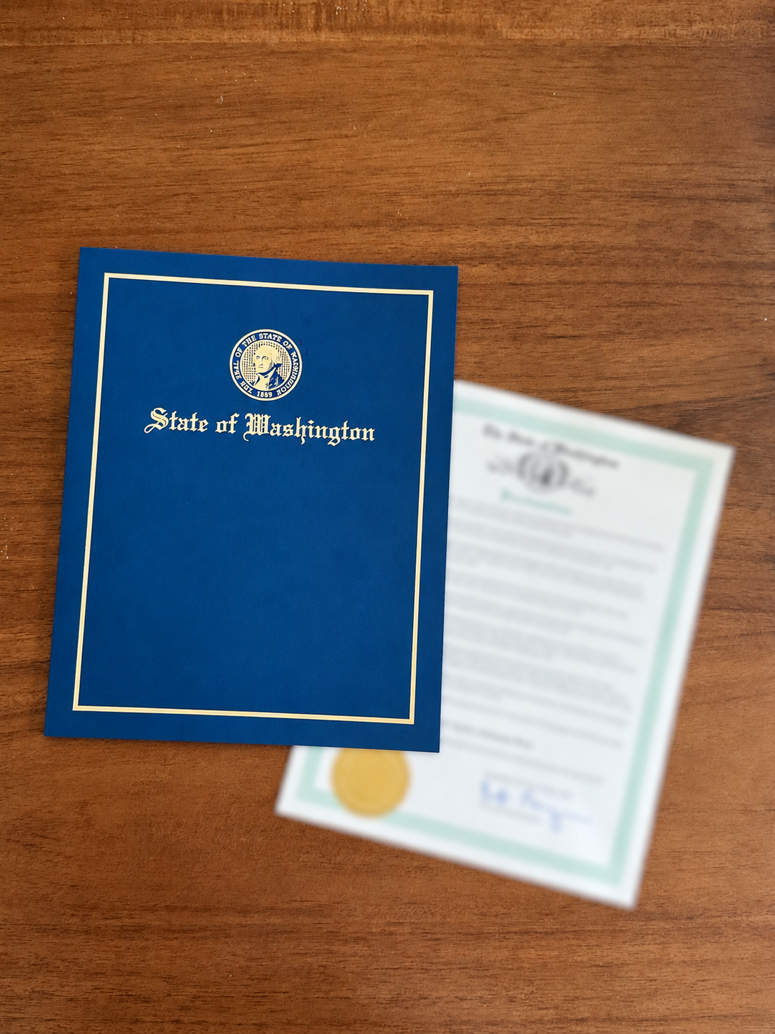 State of Washington Proclamation